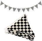 Boys Room Checkered Flag Banner 5.5Ft, Cars Room Decor by Wheatwin