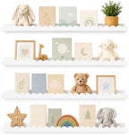 Extra Long White Scalloped Nursery Shelves by Unknown