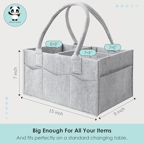 HIPHOP PANDA 2-Pack Diaper Caddy Organizer - Image 2