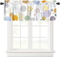 Colorful Circles Kids Valance Curtain, Modern Polka Dot Firework Boho Abstract by JanJCurt