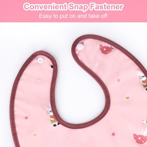 Accmor Waterproof Baby Bibs for Eating, Mess Proof Toddler Feeding Bibs for - Image 2