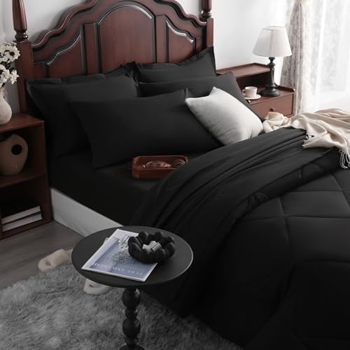 NTBAY Queen Microfiber Bed in a Bag, Comforter Set 7 Piece - Image 6