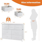 Sweetcrispy 7 Drawer Dresser Storage Organizer - Image 3