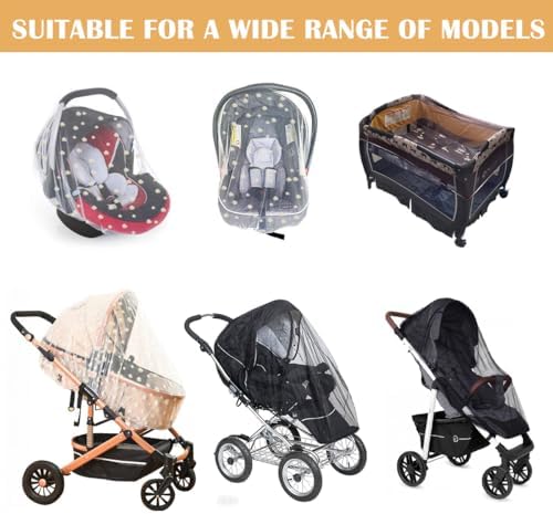 Sysmie 2PCS Baby Stroller Mosquito Net, Durable Mesh Protection - Image 7