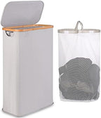 65L Slim Laundry Hamper, Narrow Laundry Basket by iEGrow