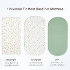 david's kids 3 Pack Bassinet Sheets, Ultra Soft Breathable Comfortable Baby - Image 7