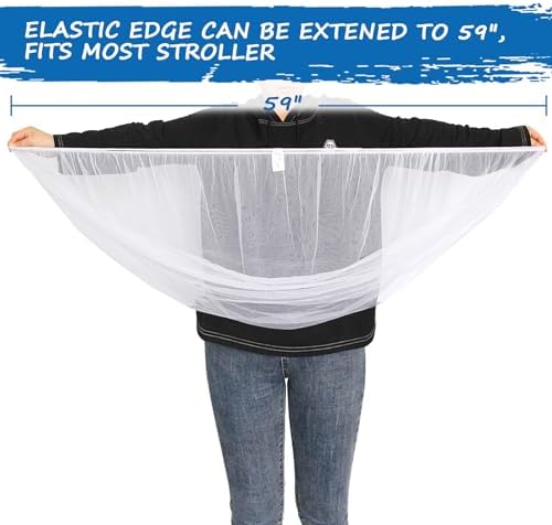 2 Pack Baby Mosquito Net for Stroller, Bug Net and Mesh Protection - Image 7