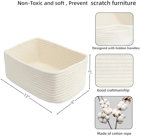 XUANGUO Small Woven Storage Baskets - Image 2