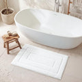 GRANNY SAYS White Bathroom Rug 16" x 24", Non-Slip Microfiber Bath Mat by GRANNYSAYS