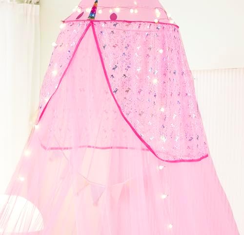 Bed Canopy for Girls, Unicorn Princess Bed Canopy Bedroom Accessories Decor - Image 7