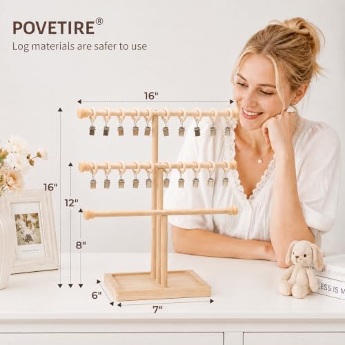 POVETIRE Headband Holder Bow Organizer - Image 2