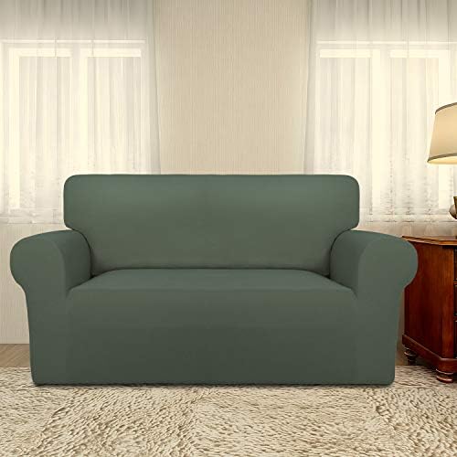 PureFit Stretch Loveseat Covers Fleece Couch Covers - Image 2