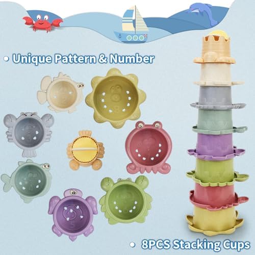 Bath Toys for Kids Ages 18 Months+, Mold Free Bath Boat - Image 3