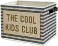 Blue Striped Kids Storage Bins Box by Unknown