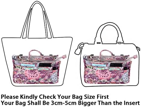 BTSKY Printing Handbag Organizers Inside Purse Insert - Image 4