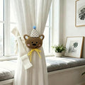 YGNNIU 2 Pack Cartoon Bears Curtain Tiebacks, Cute Embroidered Cartoon Animal by YGNNIU