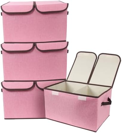 Foldable Fabric Storage Box, 16.5 x 11.8 x 9.8 inches, by TCbelosion
