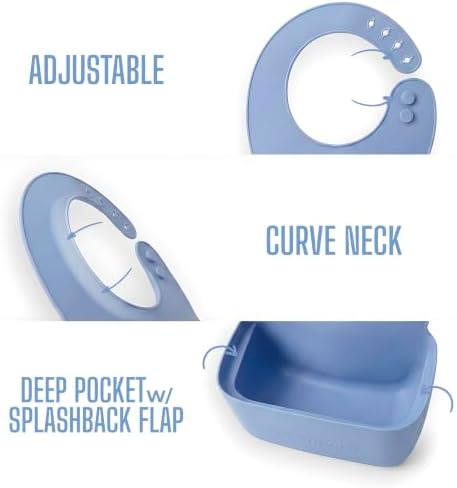 Vomit Bib for Toddlers, Extra-Deep Pocket, Patent Pending - Image 3