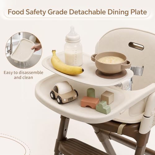 High Chair for Babies and Toddlers, Convertible Baby High Chair - Image 3