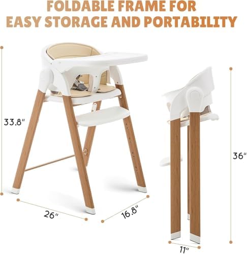 Convertible High Chairs for Babies & Toddlers. 5-in-1 Adjustable High Chair - Image 6