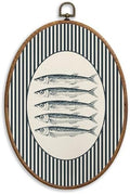 SONMYSULIL Coastal Beach Fish Nursery Wall Art Decor, Ocean Nursery Oval Wall by Unknown