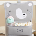 SUNVENO Hanging Diaper Caddy for Crib, Baby Diaper Stacker and Nursery Organizer - Image 4