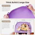 Large Silicone Placemat, Raised Edge Leakproof, Non-Slip - Image 4