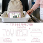 YOPCDJ 3PCS Clear Toiletry Bag, TSA Approved Travel Makeup Pouch - Image 6