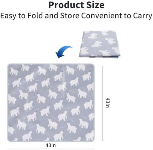 Non-Slip Baby Splat Mat for Under High Chair - Image 2