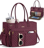 Bagstellar Teacher Tote Bag for Women, 15.6" Laptop Work Tote Computer Bag by Bagstellar