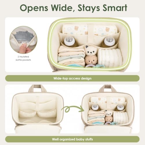 TOPEAST Diaper Bag Backpack, Large Travel Baby Bag - Image 4