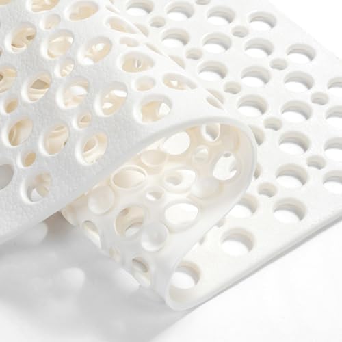 HITSLAM Bathtub Mat Non Slip, 28 x 15 Inch TPE Bath Mat by HITSLAM