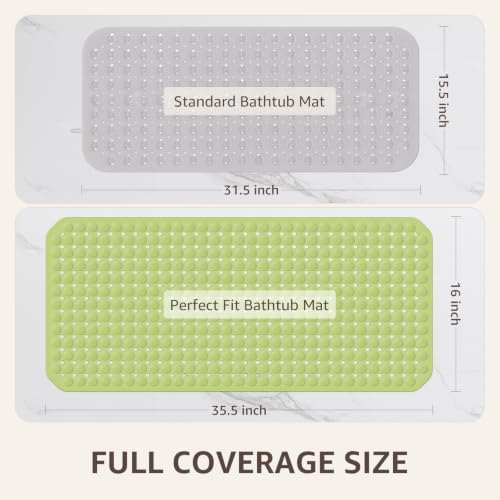 OTHWAY Bath Tub Shower Mat Non Slip, Bathtub Floor Liner Mats - Image 4