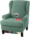 Granbest Premium Water Repellent Wingback Chair Cover 2-Piece High Stretch by Granbest