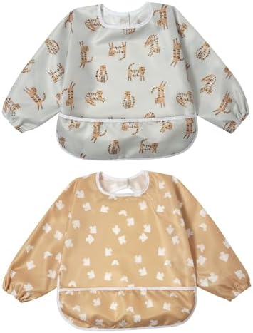 Little Dimsum Long Sleeve Bib for Baby Infant Toddler 6-36 Months by LittleDimsum