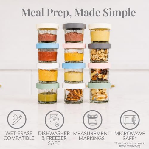 WeeSprout Glass Baby Food Storage Jars - Image 6
