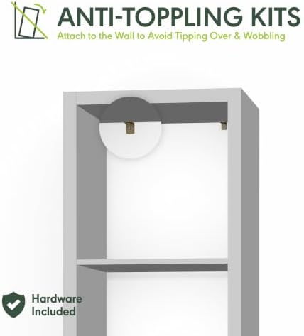 Furinno Cubic Extra Thick 5-Cube Closet Organizers and Storage, Sage Green - Image 4