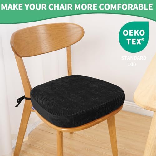 2.5" Thick Chair Cushions for Dining Chair, Corduroy Foam Kitchen Chair Pads - Image 7