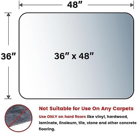 Yecaye Office Chair Mat for Hardwood Floor - Image 2