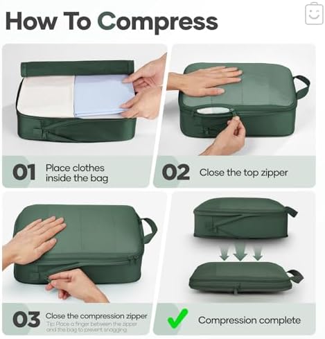 Veken 9/11 Set Compression Packing Cubes - Image 3