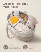 Maliton Baby Diaper Caddy Organizer, X-Large Cotton Rope, Rustic Style - Image 4