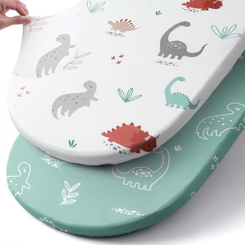 Stretch Fitted Bassinet Sheet Set BROLEX 2 Pack Cradle Sheets by BROLEX