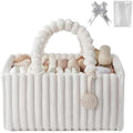 Blissful Diary Flannel Diaper Caddy Organizer & Gift Packaging, Off White by BlissfulDiary