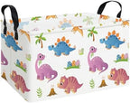 Rectangular Collapsible Cute Dinosaur Storage Basket Toy Organizer by LANGYASHAN