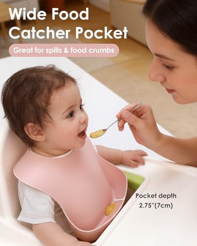 Tiny Marvels Silicone Bibs for Babies - Image 3