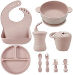 PandaEar Silicone Baby Feeding Set | 9PCS Baby Led Weaning Supplies Self by PandaEar