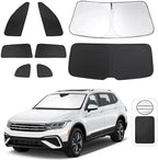 TINGLU 8PCS Window Shades for Volkswagen VW Tiguan 2018-2023 Accessories Car by TINGLU