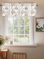 Vandarllin Fall Floral Leaves Kitchen Curtains Valances - Image 3
