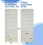 Simple Houseware 24-Pocket Double-Sided Hanging Closet Organizer - Image 2