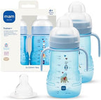 MAM 8 oz 2 In 1 Trainer & Sippy Spill-Proof Cup, 4+ Months, 2 Pack by MAMBabyUSA